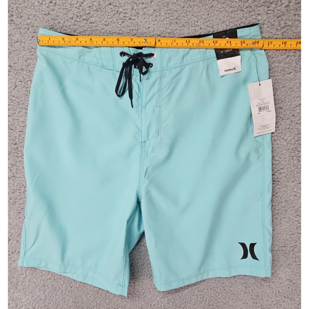 Hurley Board Shorts Mens 30 Turquoise Swim Surf Beach NWT $40 - Picture 3 of 11